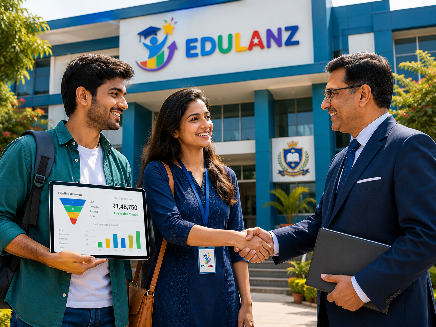 EduLanz Partner Program — campus ambassadors and school connect partners earning commissions